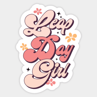 LEAP DAY GIRL Feb 29 Birthday Leap Year Special Gift Sticker